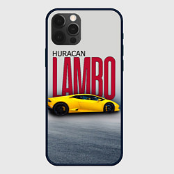 Чехол для iPhone 12 Pro Итальянский гиперкар Lambo Huracan, цвет: 3D-черный