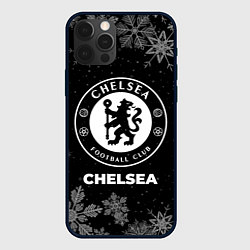 Чехол для iPhone 12 Pro Снежный Chelsea, цвет: 3D-черный