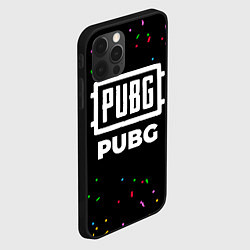 Чехол для iPhone 12 Pro PUBG конфети, цвет: 3D-черный — фото 2