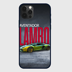 Чехол для iPhone 12 Pro Итальянский гиперкар Lambo Aventador, цвет: 3D-черный