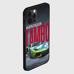 Чехол для iPhone 12 Pro Итальянский суперкар Lambo Aventador, цвет: 3D-черный — фото 2