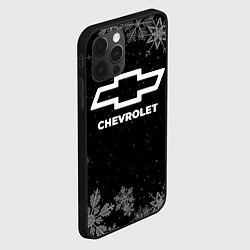 Чехол для iPhone 12 Pro Снежный Chevrolet, цвет: 3D-черный — фото 2