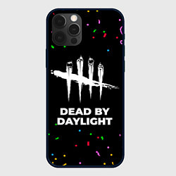 Чехол для iPhone 12 Pro Dead by Daylight конфети, цвет: 3D-черный