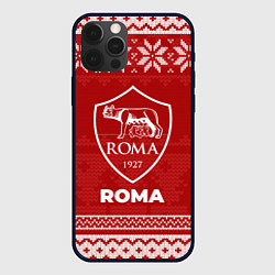 Чехол для iPhone 12 Pro Новогодний Roma, цвет: 3D-черный