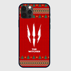 Чехол для iPhone 12 Pro The Witcher new year, цвет: 3D-черный
