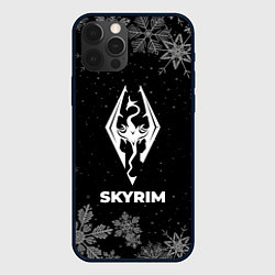 Чехол для iPhone 12 Pro Снежный Skyrim, цвет: 3D-черный