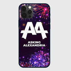 Чехол для iPhone 12 Pro Праздничный Asking Alexandria, цвет: 3D-черный