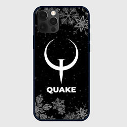 Чехол для iPhone 12 Pro Снежный Quake, цвет: 3D-черный