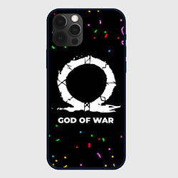 Чехол для iPhone 12 Pro God of War конфети, цвет: 3D-черный