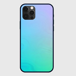Чехол iPhone 12 Pro Градиент в голубых тонах
