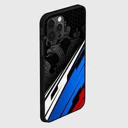 Чехол для iPhone 12 Pro Россия - абстракция, цвет: 3D-черный — фото 2