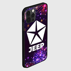 Чехол для iPhone 12 Pro Праздничный Jeep, цвет: 3D-черный — фото 2