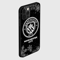 Чехол для iPhone 12 Pro Снежный Manchester City, цвет: 3D-черный — фото 2