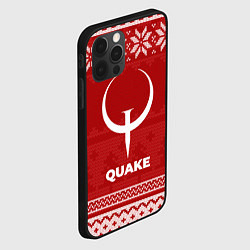 Чехол для iPhone 12 Pro Новогодний Quake, цвет: 3D-черный — фото 2