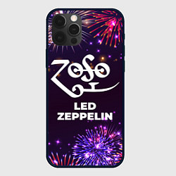 Чехол для iPhone 12 Pro Праздничный Led Zeppelin, цвет: 3D-черный