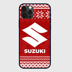 Чехол для iPhone 12 Pro Новогодний Suzuki, цвет: 3D-черный