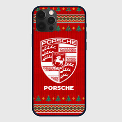 Чехол для iPhone 12 Pro Porsche new year, цвет: 3D-черный