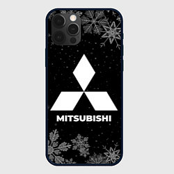 Чехол для iPhone 12 Pro Снежный Mitsubishi, цвет: 3D-черный