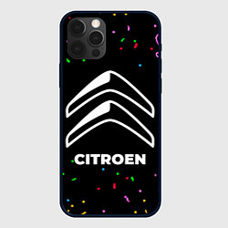 Чехол для iPhone 12 Pro Citroen конфети, цвет: 3D-черный