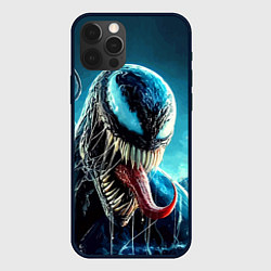 Чехол для iPhone 12 Pro Venom in metropolis - ai art neon fantasy, цвет: 3D-черный