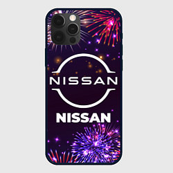 Чехол для iPhone 12 Pro Праздничный Nissan, цвет: 3D-черный