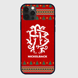 Чехол для iPhone 12 Pro Nickelback new year, цвет: 3D-черный