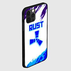 Чехол для iPhone 12 Pro Rust неоновые краски, цвет: 3D-черный — фото 2