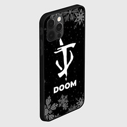 Чехол для iPhone 12 Pro Снежный Doom, цвет: 3D-черный — фото 2