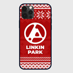 Чехол для iPhone 12 Pro Новогодний Linkin Park 2024, цвет: 3D-черный