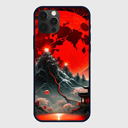 Чехол для iPhone 12 Pro Японская черная гора, цвет: 3D-черный