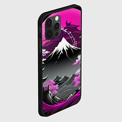 Чехол для iPhone 12 Pro Япония природа в коллаже, цвет: 3D-черный — фото 2