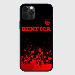 Чехол для iPhone 12 Pro Benfica - red gradient посередине, цвет: 3D-черный