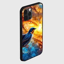 Чехол для iPhone 12 Pro Ласточка в космосе, цвет: 3D-черный — фото 2