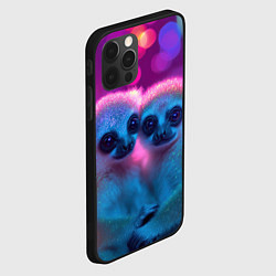 Чехол для iPhone 12 Pro Влюбленные лемуры 14 февраля, цвет: 3D-черный — фото 2