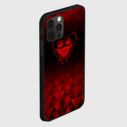 Чехол для iPhone 12 Pro Poppy Playtime red poly, цвет: 3D-черный — фото 2