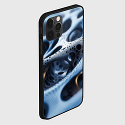 Чехол для iPhone 12 Pro Текстура объемных сот, цвет: 3D-черный — фото 2