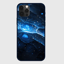 Чехол iPhone 12 Pro Объемная синяя текстура