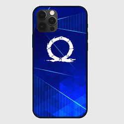 Чехол для iPhone 12 Pro God of War blue poly, цвет: 3D-черный