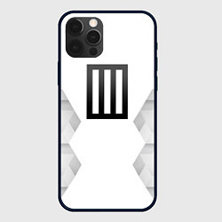 Чехол для iPhone 12 Pro Paramore white poly, цвет: 3D-черный