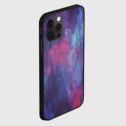 Чехол для iPhone 12 Pro Тай-дай космос, цвет: 3D-черный — фото 2