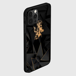 Чехол для iPhone 12 Pro Iron Maiden golden poly, цвет: 3D-черный — фото 2