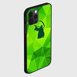 Чехол для iPhone 12 Pro Children of Bodom green poly, цвет: 3D-черный — фото 2