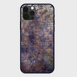 Чехол для iPhone 12 Pro Абстракция - purple yellow wall, цвет: 3D-черный