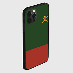 Чехол для iPhone 12 Pro Мотострелковые войска: герб со щитом, цвет: 3D-черный — фото 2