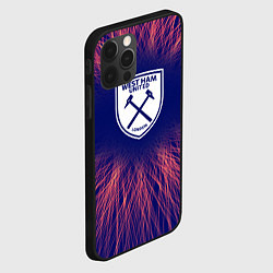 Чехол для iPhone 12 Pro West Ham red energy, цвет: 3D-черный — фото 2