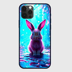Чехол для iPhone 12 Pro Зайчик в сказочном лесу, цвет: 3D-черный
