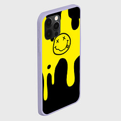 Чехол для iPhone 12 Pro Нирвана потёки краски, цвет: 3D-светло-сиреневый — фото 2