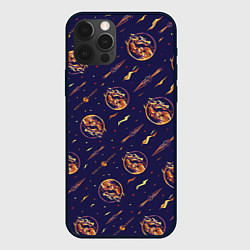 Чехол iPhone 12 Pro Mortal Kombat logo pattern