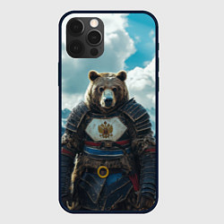 Чехол для iPhone 12 Pro Воин русский медведь, цвет: 3D-черный