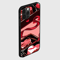 Чехол для iPhone 12 Pro Шоколадки в форме сердца, цвет: 3D-черный — фото 2